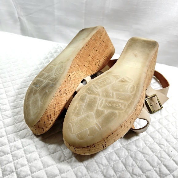 KORKS wedges- size 11 - light taupe/tan - Picture 3 of 11